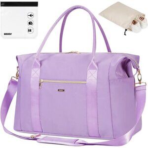 Travel Duffel Bag for Women Light Purple